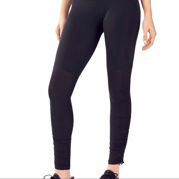 Fabletics Cashel Foldover PureLuxe Leggings Black Size XS/Small Activewear - Picture 2 of 9